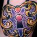 Tattoos - Heart Key Tattoo - 64900