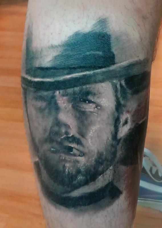 Clint Eastwood tattoo