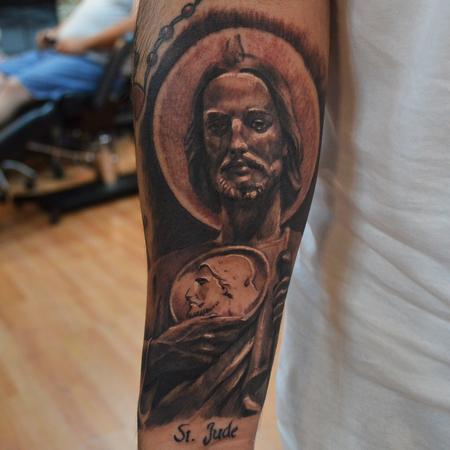 Ian Robert McKown - Saint Jude. St. Jude on forearm