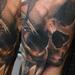 Tattoos - skull and sundial - 76819