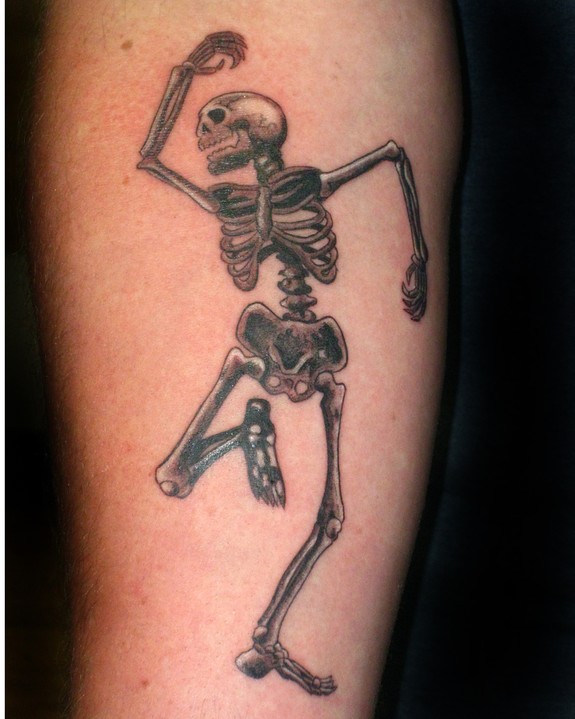 TATTOO DANCING SKELETONS  BOBBYROTTENCOM