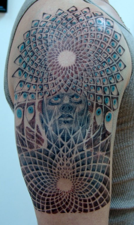 Alex Grey tattoo by Blaze Schwaller: TattooNOW Alex Grey tattoo by Blaze Schwaller: TattooNOW