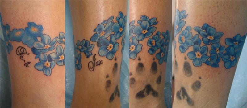 Forget Me Not Flower Anklet By Blaze Schwaller Tattoonow