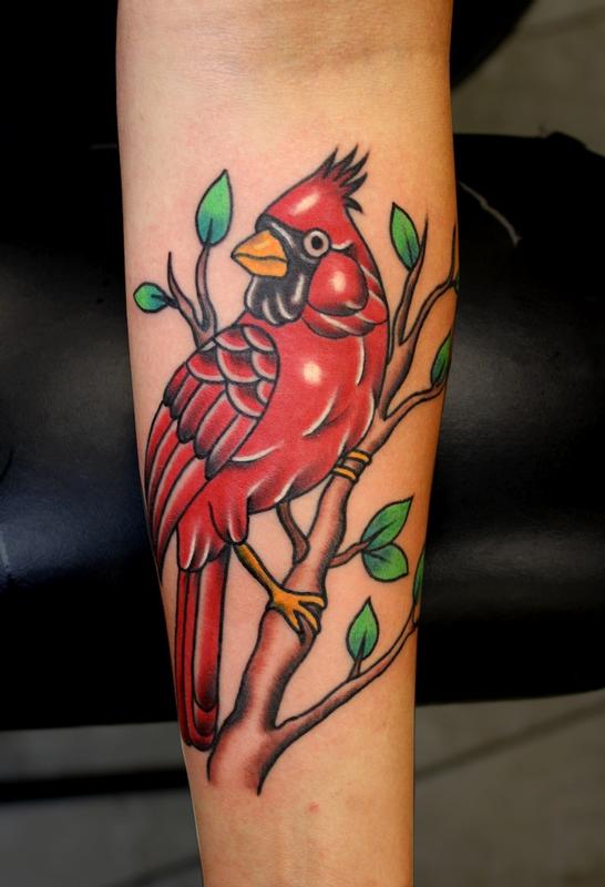 Fascinating small cardinal tattoo images