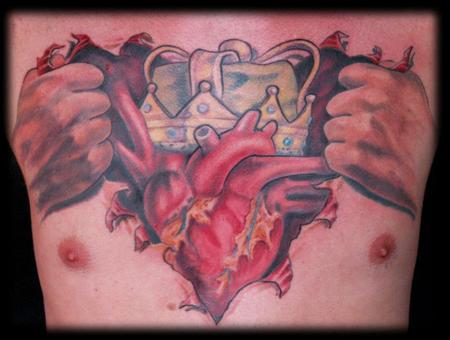 Tattoos - King of Hearts Chest Rip - 67878