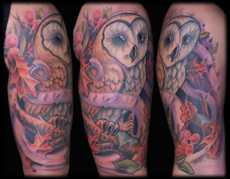 Evan Lovett - Owl Tattoo