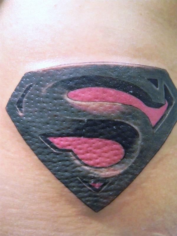 Superman symbol tattoo by Galen Luker: TattooNOW