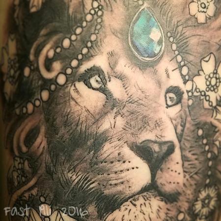 Tattoos - Bedazzled Lion - 126259