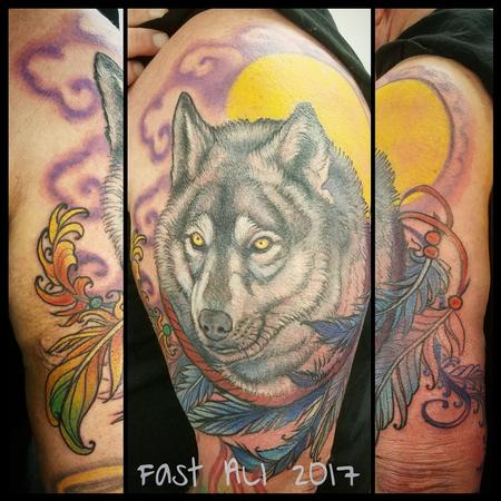 Tattoos - Brian's dream wolf - 126208