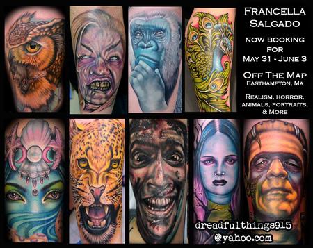 Tattoos - Francella Salgado Now Booking - 127659