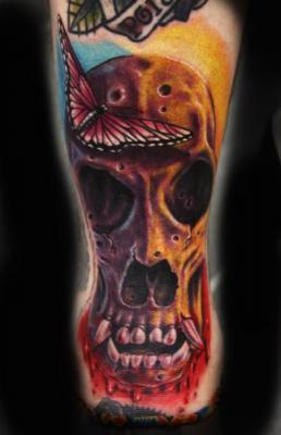 Custom Animal Skull Tattoo by Ganso Galvao: TattooNOW