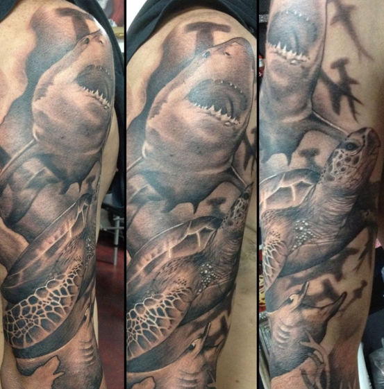 Forearm Realism Shark tattoo at theYoucom