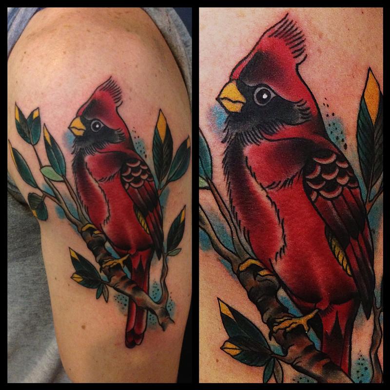 Image result for cardinal traditional tattoo  Tattoos Cardinal tattoos  Body art tattoos