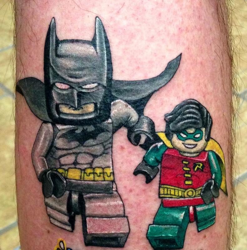 Lego Batman and Robin by Matthew Davidson: TattooNOW