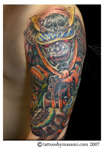 Thai Tattoo Design samurai Shogun Warrior New  Etsy
