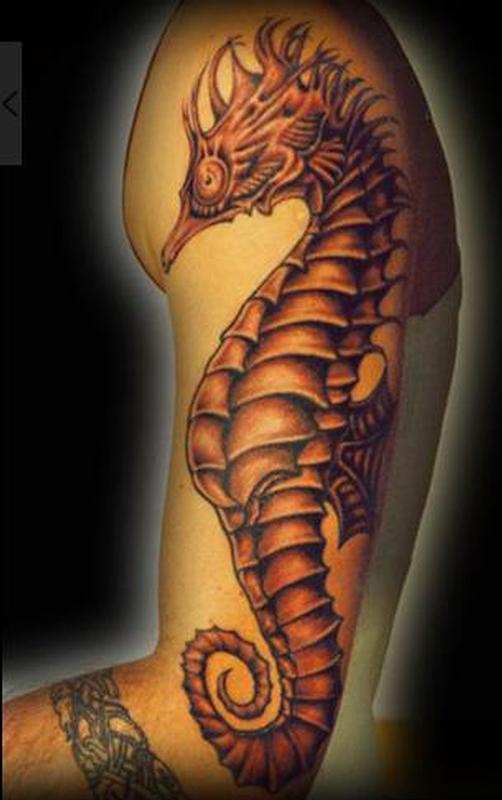 Sea Horse Tattoo by Gido: TattooNOW Sea Horse Tattoo by Gido: TattooNOW