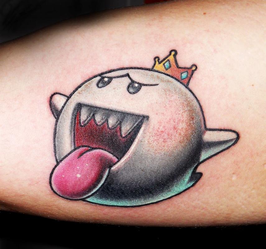 King Boo Tattoo by Zack Levey of Evolved body Arts in Edgewood Maryland   Evolved Body Arts