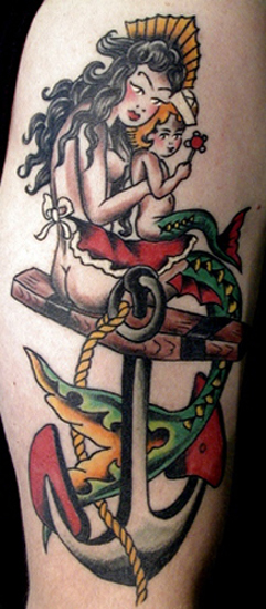 Mermaid tattoos Sailor jerry tattoos Mermaid tattoo designs