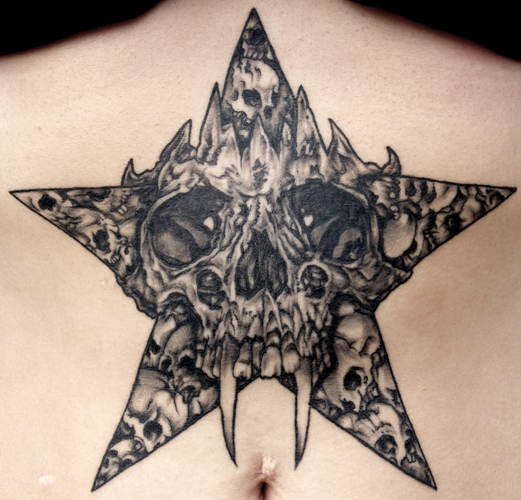Skull Star by Dave Attonito: TattooNOW