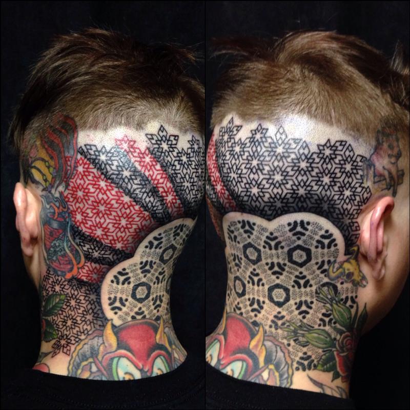 back of head by Cory Ferguson TattooNOW