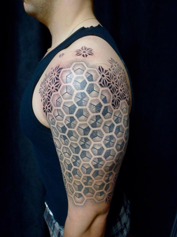 Geometry half sleeve by Cory Ferguson TattooNOW