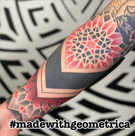 Cory Ferguson - geometric arm tattoo
