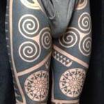 Tattoos - blackwork legs - 99954