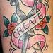 Tattoos - Scissors color tattoo - 61613