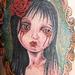Tattoos - Color Girl Portrait Tattoo - 61614