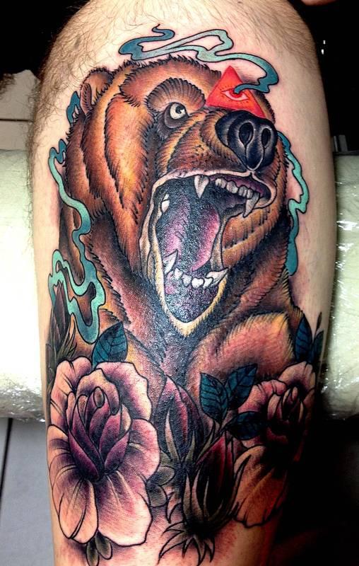 Bear Tattoo by Cree McCahill: TattooNOW Bear Tattoo by Cree McCahill: TattooNOW