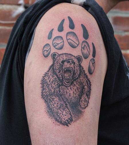 bear claw  tribal bear claw tattoo  Brian Stevens  Flickr