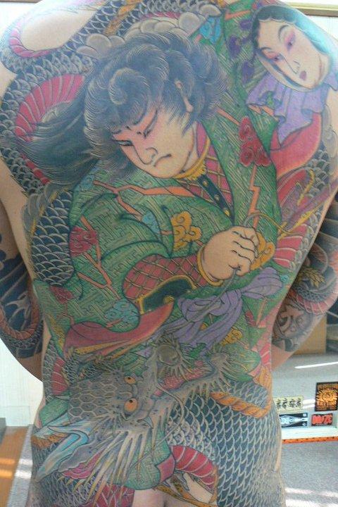 Japanese Tebori Tattoo Backpiece by Bunshin Sekien Horimasa: TattooNOW Japanese Tebori Tattoo Backpiece by Bunshin Sekien Horimasa: TattooNOW