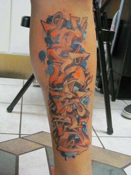 Tattoos - Ernesto Graffiti Lettering  - 117501