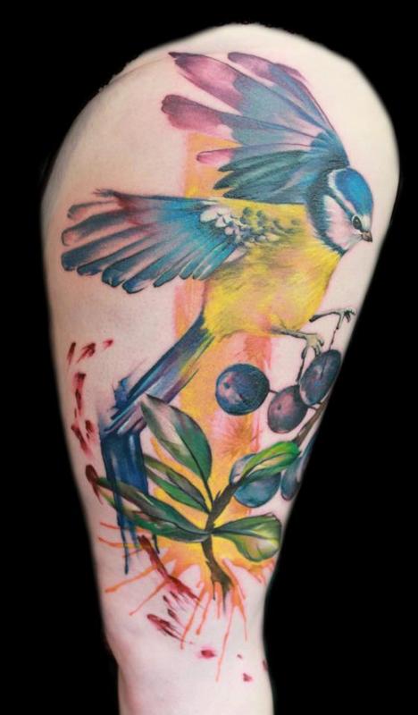Bird tattoo by Lianne Moule: TattooNOW Bird tattoo by Lianne Moule: TattooNOW