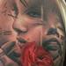 Tattoos - Rose, clock, and faces - 89510