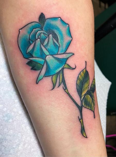 Blue Rose Tattoo