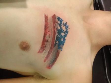 Tattoos - American flag - 122196