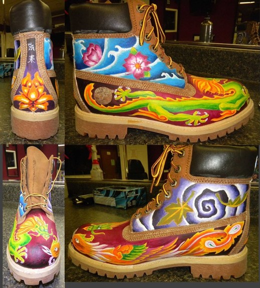 detective Mediar T My Chinese Timberland Boot by Caroline Evans: TattooNOW