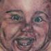 Tattoos - Black and gray baby portrait - 22845