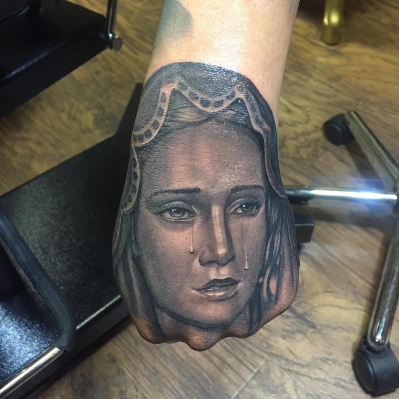 Tattoo tagged with girl virgin mary lady woman Guen Douglas   inkedappcom