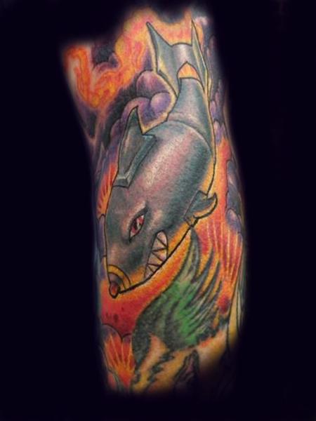 Tattoos - Shark bomb - 91914