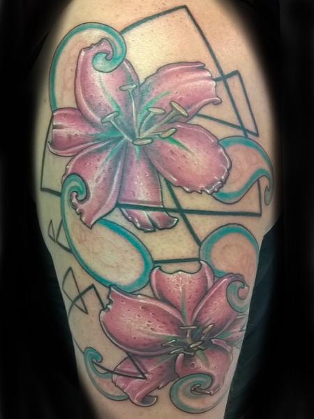 Tattoos - Lily sleeve  - 94594