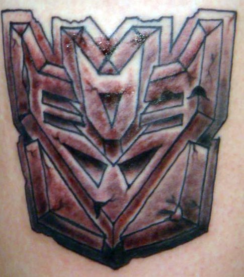 Transformers logo in dotwork style for tattoo transformers autobot  decepticon logo tattoo dotwork   Decepticons tattoo Decepticon logo Transformer  tattoo