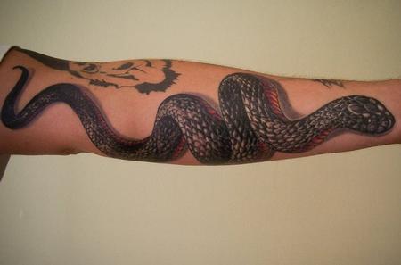 Tattoos - Realistic Snake Tattoo - 60489