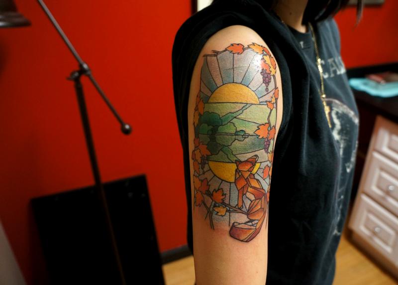 Stained Glass By Jamie Clinton Tattoonow