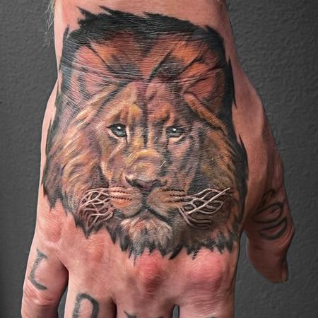 Tattoos - Left Hand Lion  - 145360