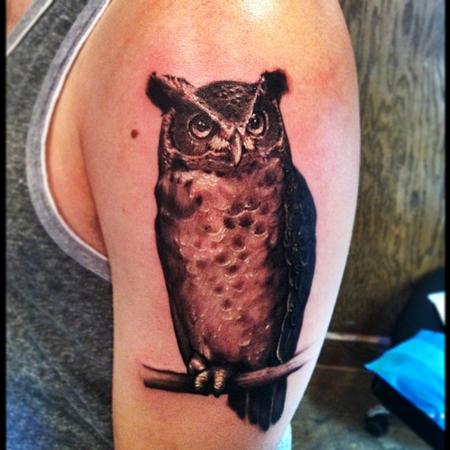 Tattoos - Great horned portrait - 78335