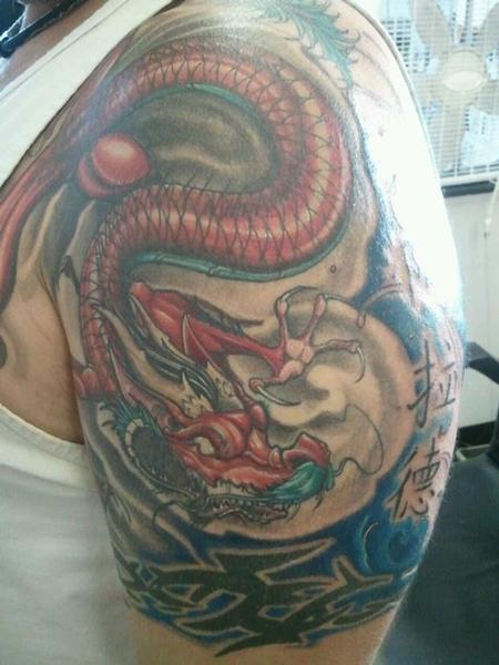 Tattoos - Red Dragon - 78320