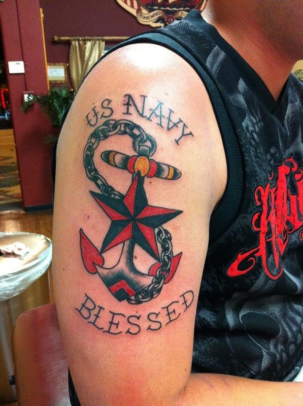 navy anchor by Jen Godfrey: TattooNOW navy anchor by Jen Godfrey: TattooNOW