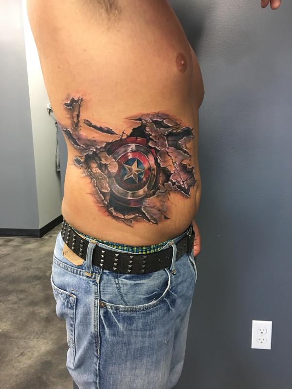Captain America by Jesse Vickers: TattooNOW